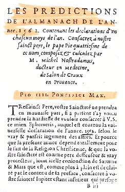 Epître à Pie IV (1)