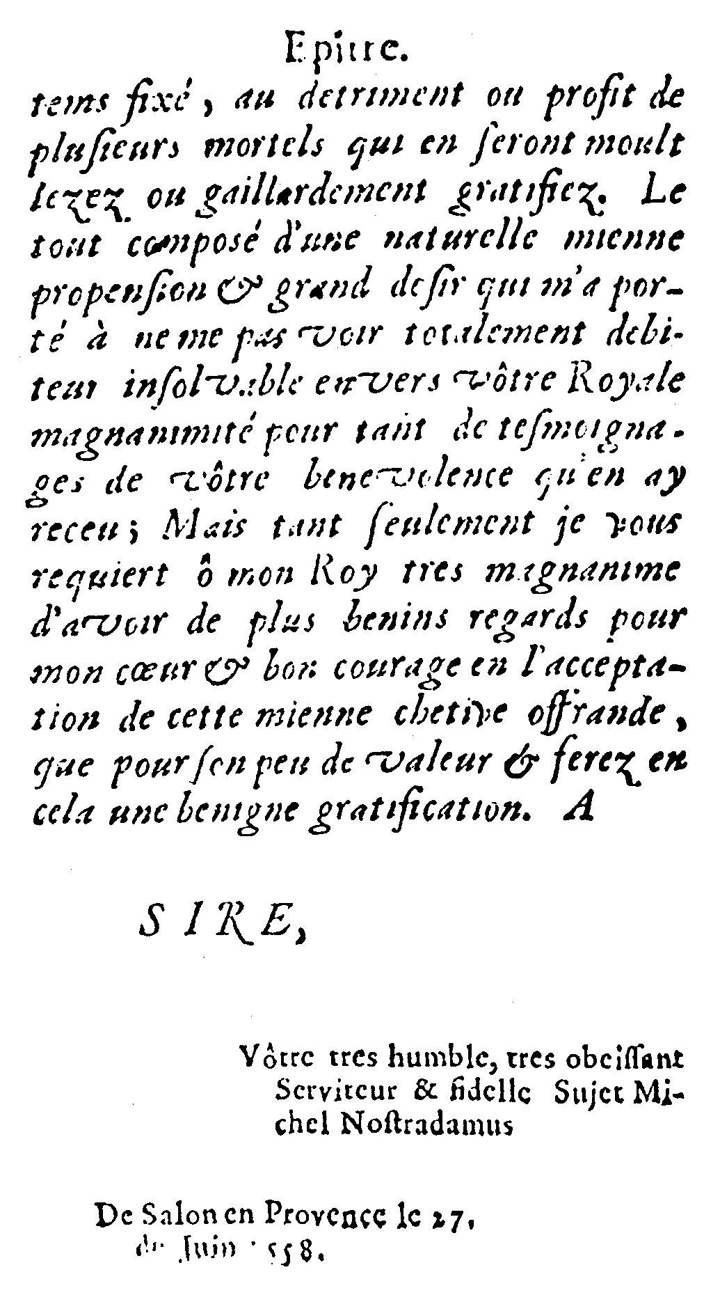 Epître à Henry Second (4)