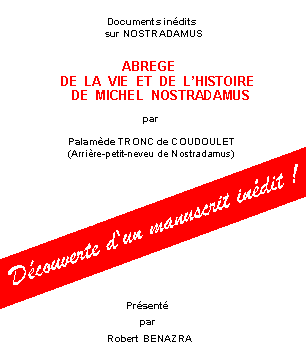 Page de titre TRONC DE COUDOULET