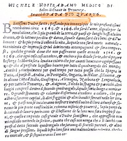 Epître à Pie IV