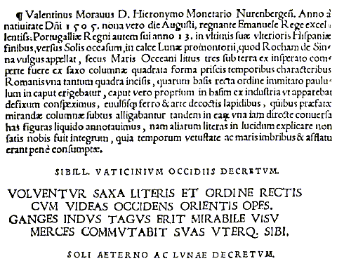 Inscriptiones sacrosanctae... (Apianus, 1534)