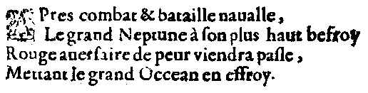 Quatrain (III,1) de l'édition de 1605