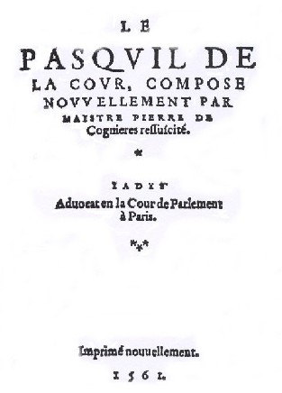 Pasquil de la Cour