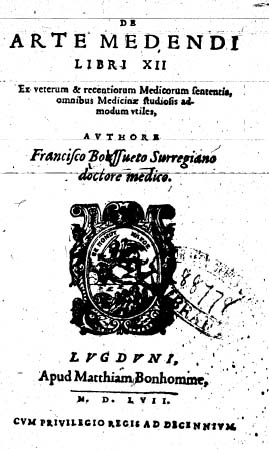 pg36 Boussuet De arte medendi 1557